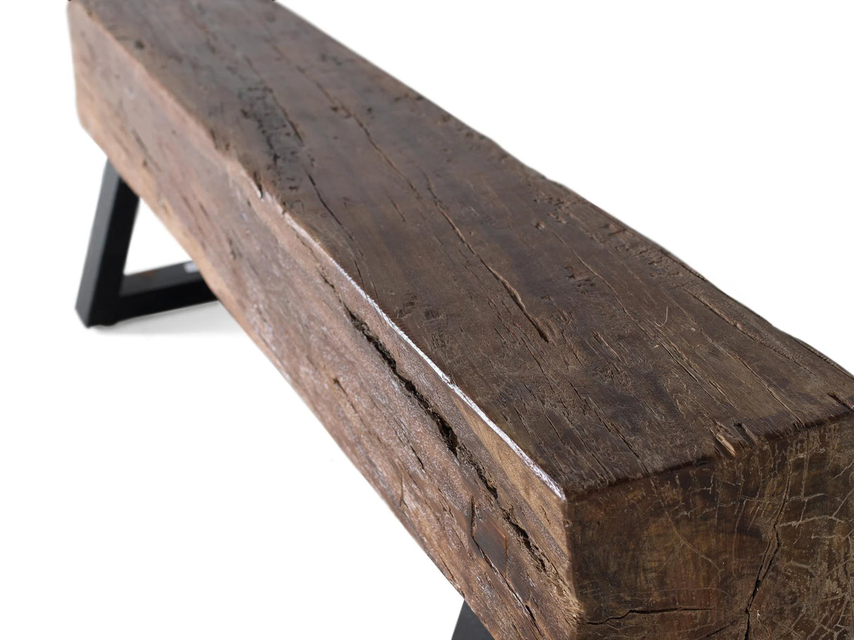 Giner and Colomer - Reclaimed Wood & Metal Bench
