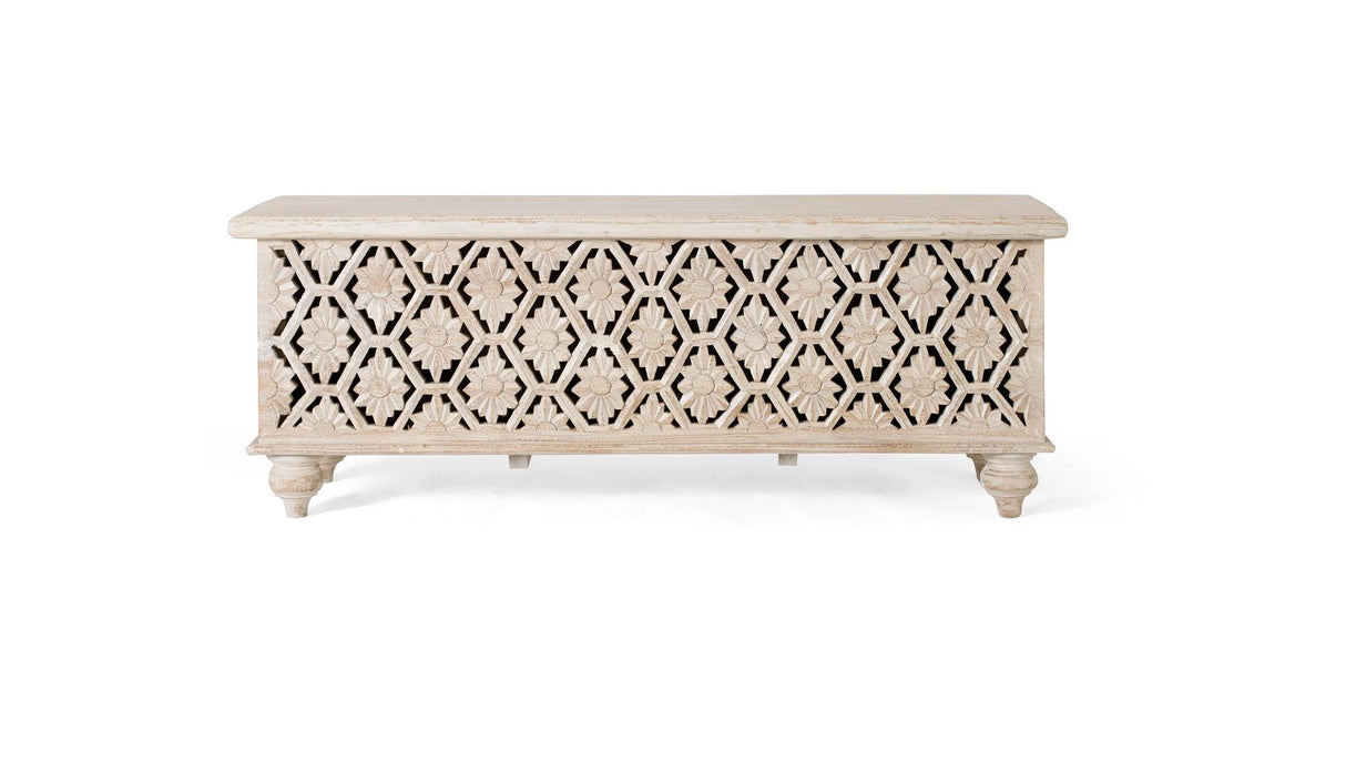 Giner and Colomer - Mango Wood Chest With Top Opening & Spacious Interior