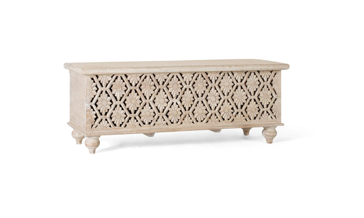 Giner and Colomer - Mango Wood Chest With Top Opening & Spacious Interior