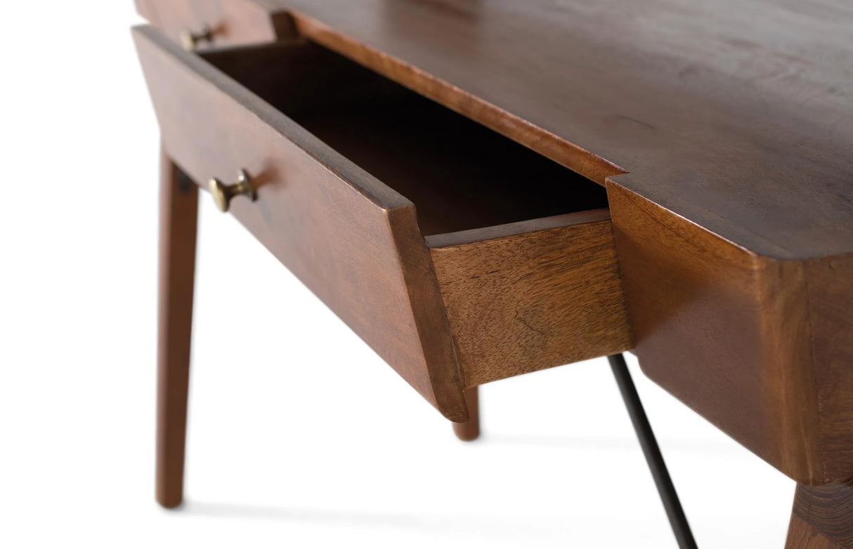 Giner and Colomer - 2-Drawer Mango Wood Desk