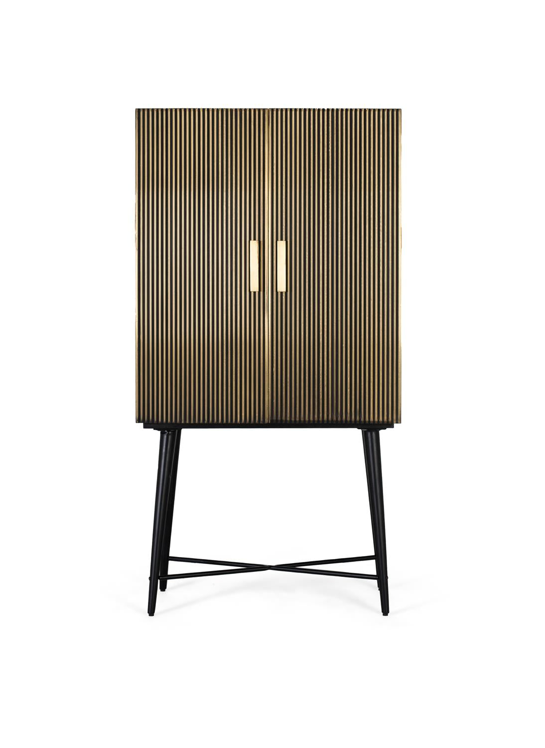 Giner and Colomer - Bronze-Finish Mango Wood Cupboard