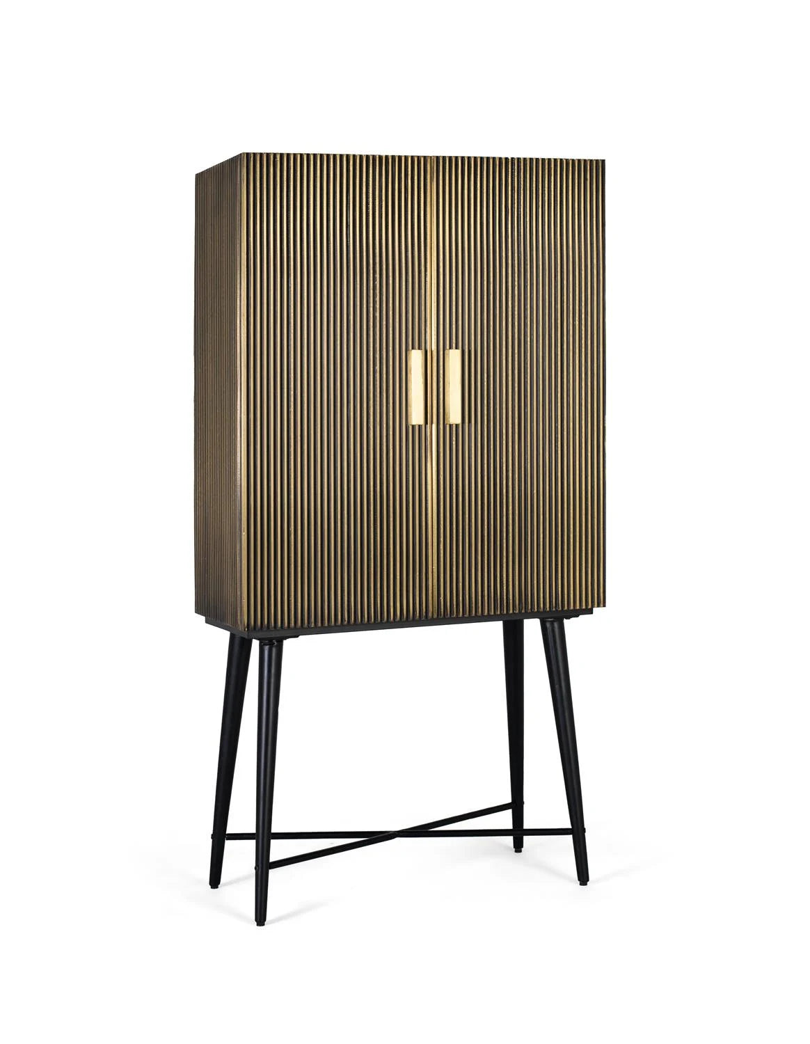 Giner and Colomer - Bronze-Finish Mango Wood Cupboard