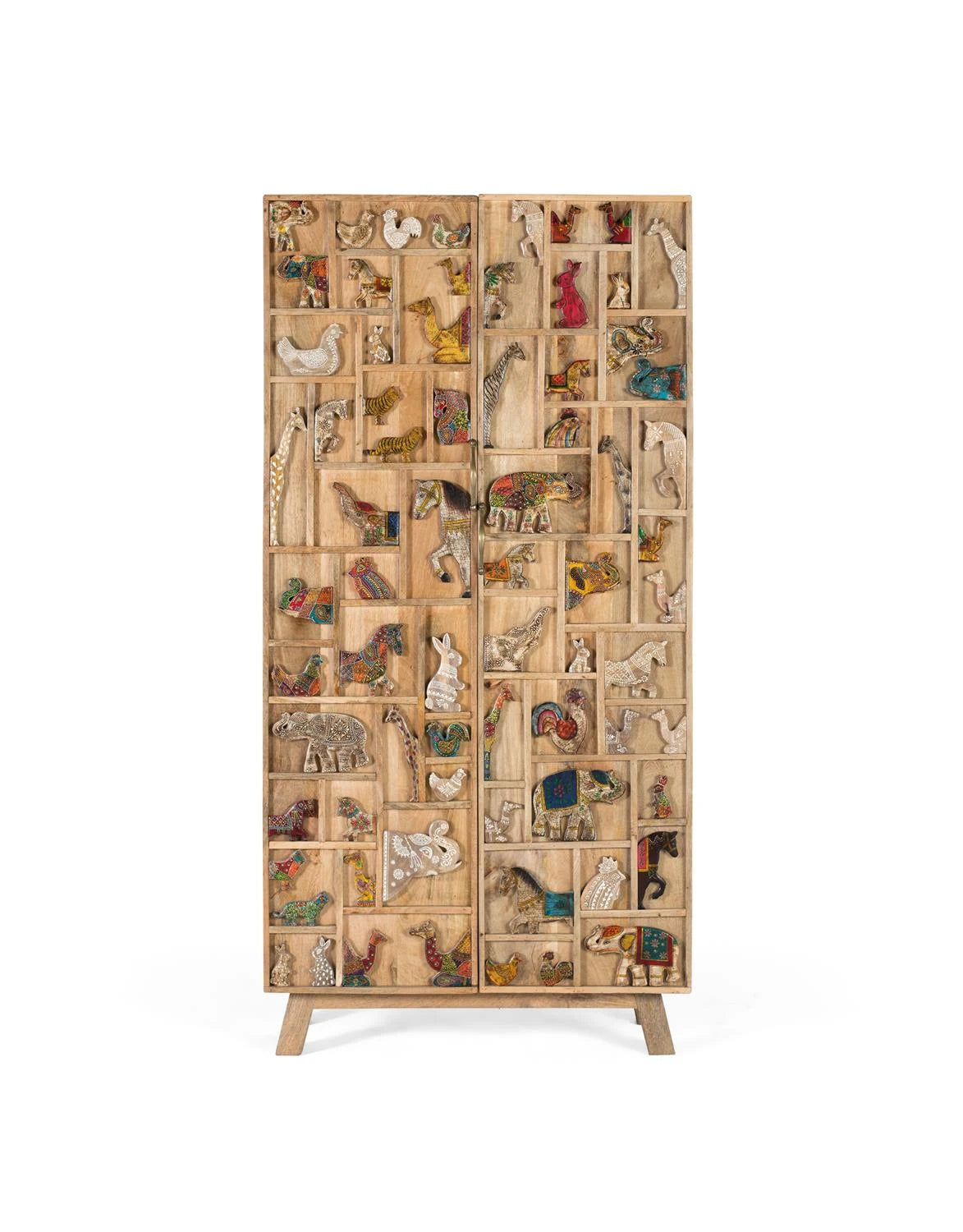 Giner and Colomer - Hand-Painted Mango Wood Cabinet