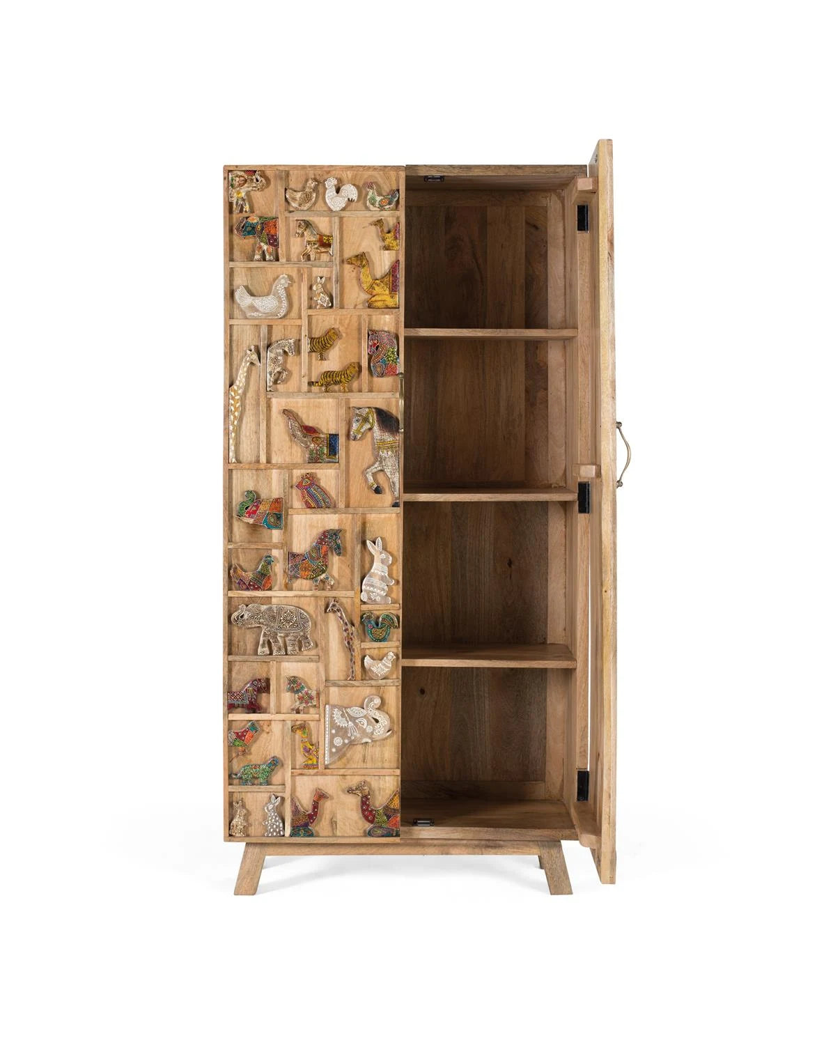 Giner and Colomer - Hand-Painted Mango Wood Cabinet