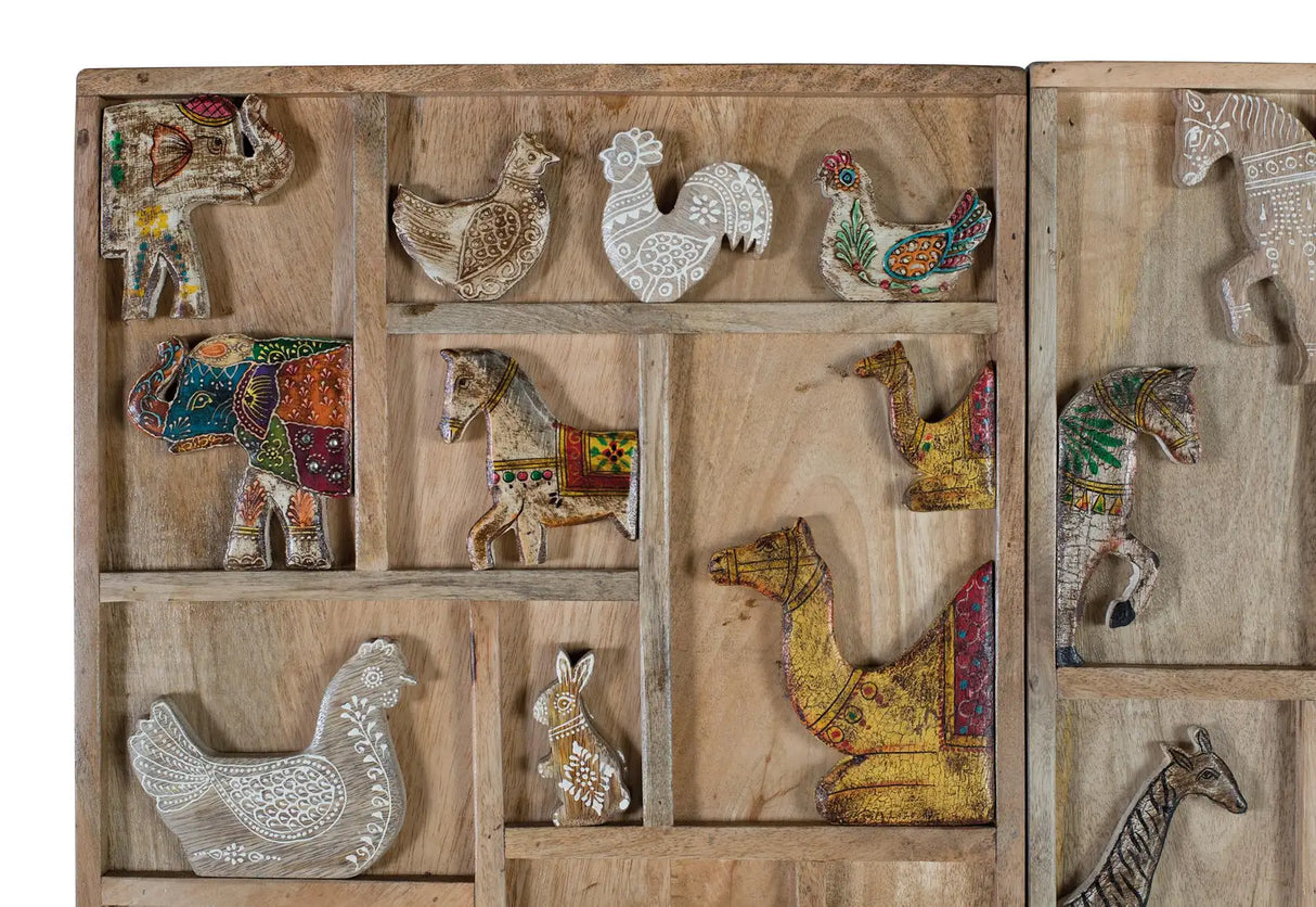 Giner and Colomer - Hand-Painted Mango Wood Cabinet