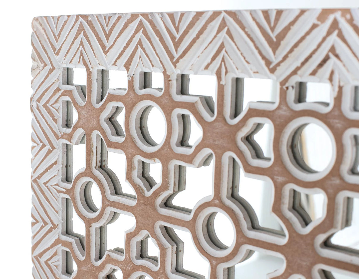 Giner and Colomer - Decorative Panel / Headboard In MDF & Mirror (W120 x H120)