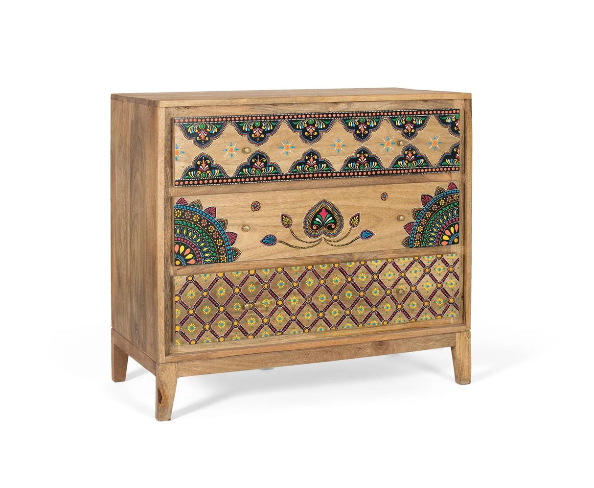 Giner and Colomer - Hand-Painted Mango Wood Chest Of Drawers (Robust Design)