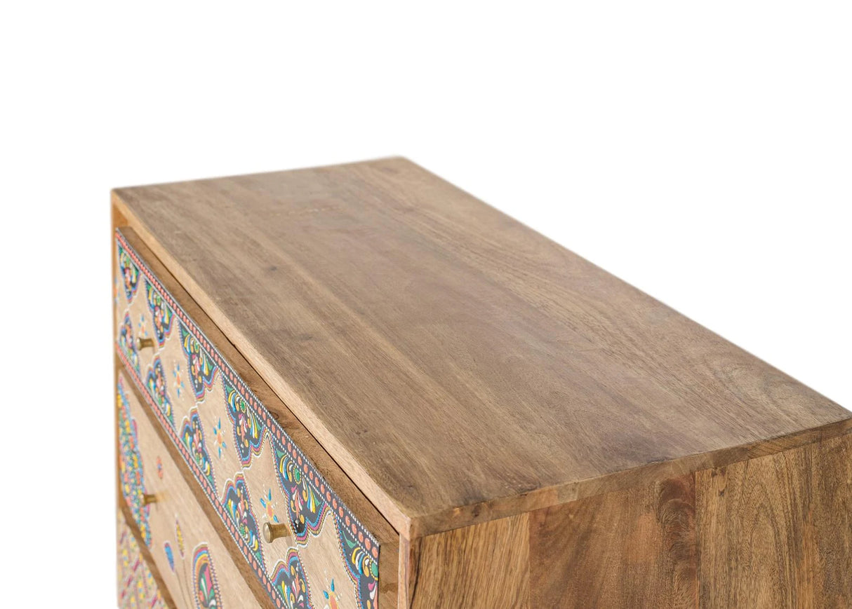 Giner and Colomer - Hand-Painted Mango Wood Chest Of Drawers (Robust Design)