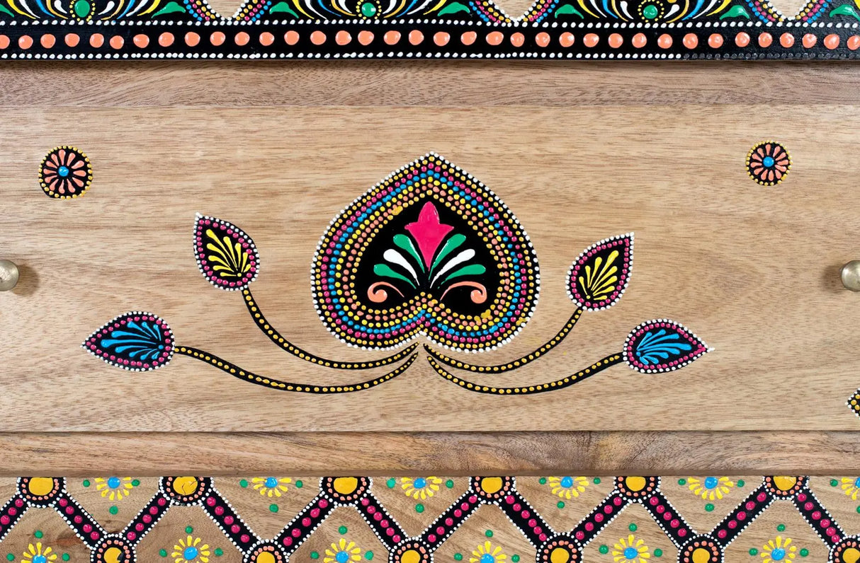 Giner and Colomer - Hand-Painted Mango Wood Chest Of Drawers (Robust Design)