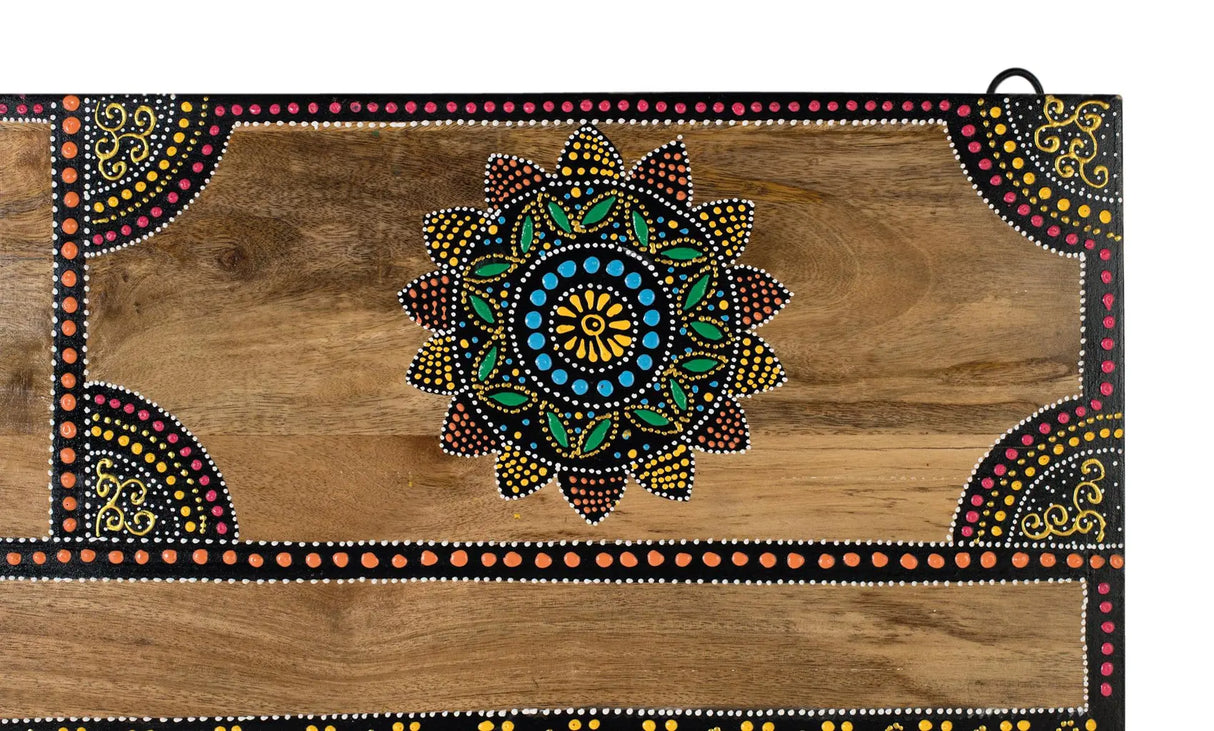 Giner and Colomer - Hand-Painted Mango Wood Headboard In Natural Finish