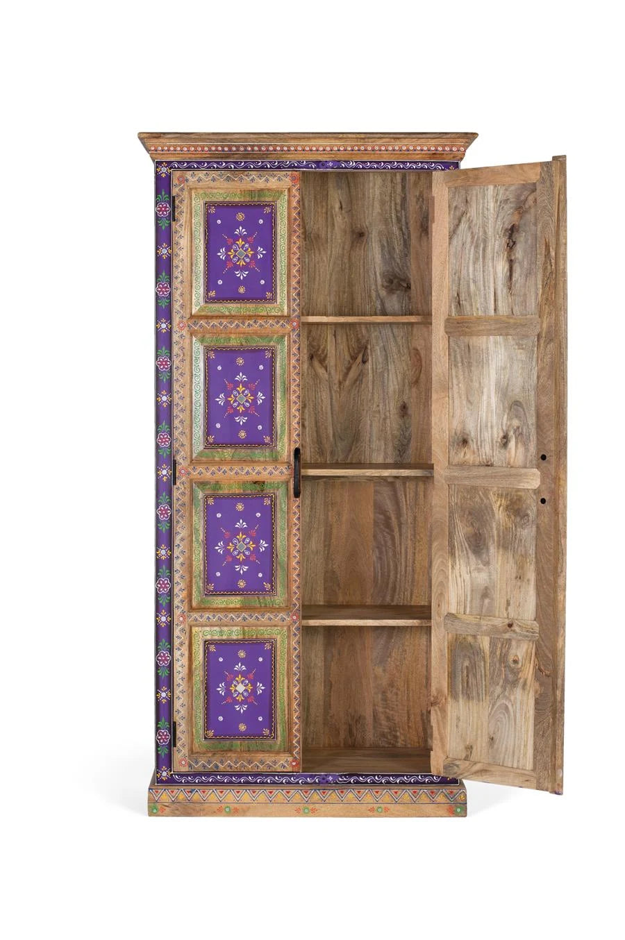 Giner and Colomer - Hand-Painted Mango Wood Wardrobe With Versatile Storage