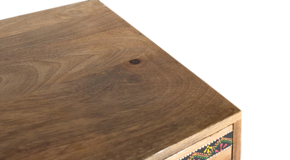 Giner and Colomer - Hand-Painted Mango Wood & MDF Cabinet With 2 Doors, 5 Drawers