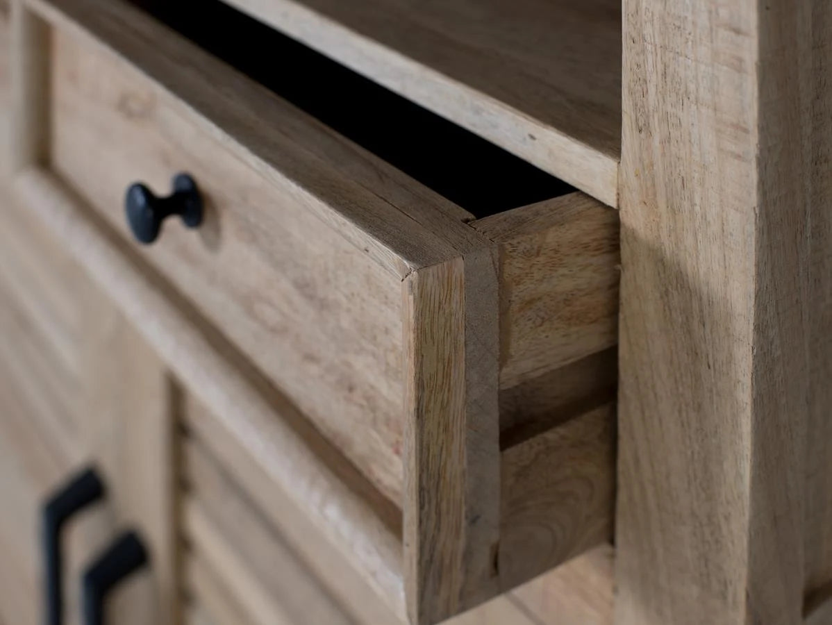 Giner and Colomer - Natural Mango Wood Bookcase (W90 x H180)