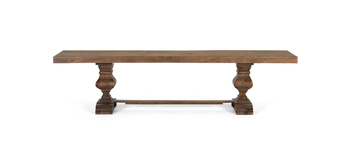 Giner and Colomer - Rustic Mango Wood Bench (Natural Finish)
