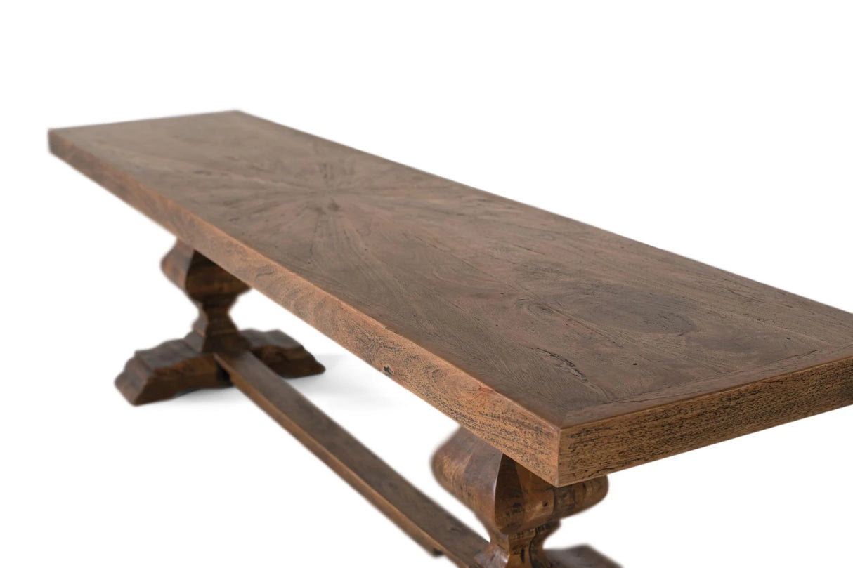 Giner and Colomer - Rustic Mango Wood Bench (Natural Finish)