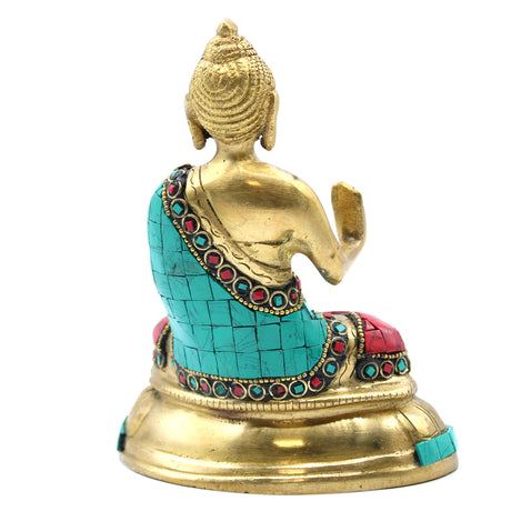 Brass Buddha Figure - Blessing - 15cm