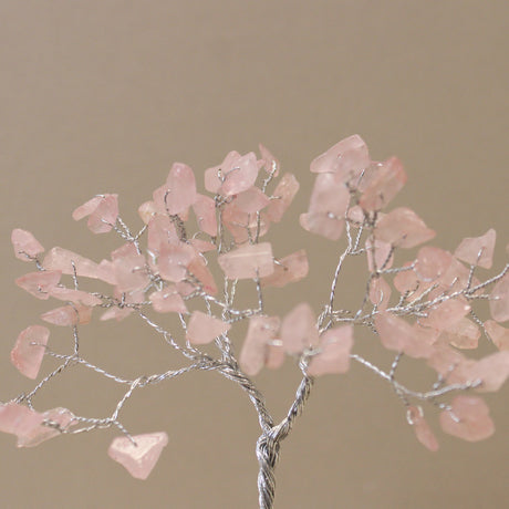 Gemstone Tree with Organite Base - 80 Stone - Rose Quartz