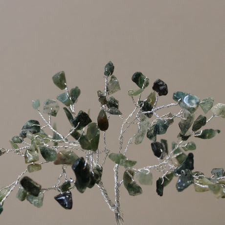 Gemstone Tree with Organite Base - 80 Stone - Moss Agate
