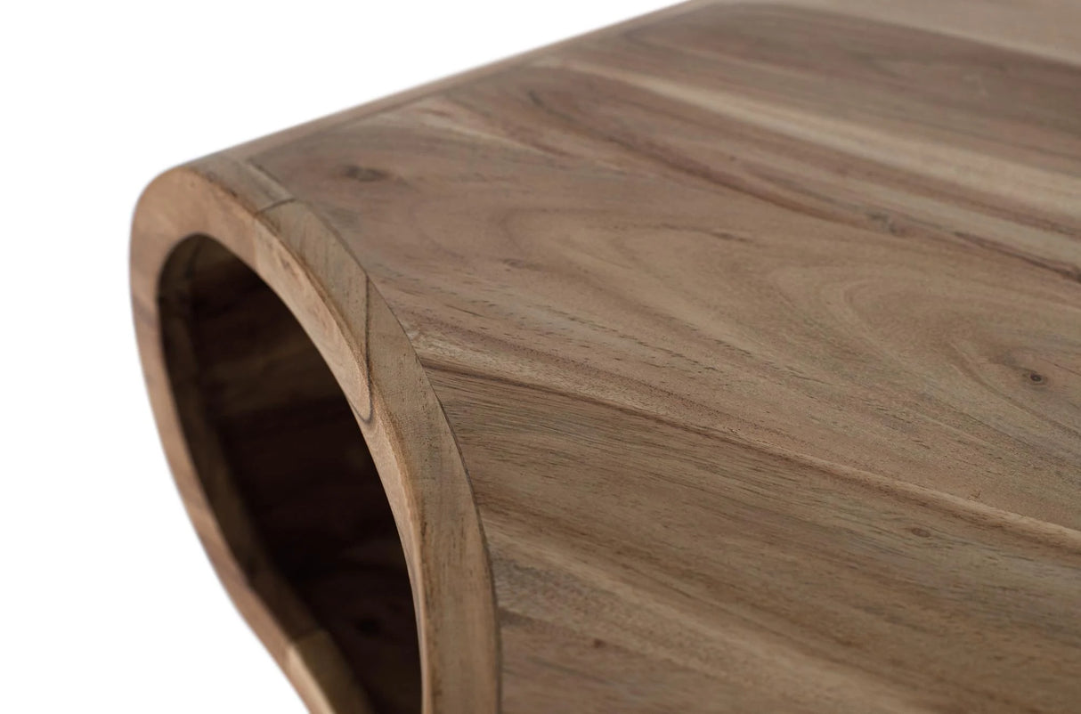 Giner and Colomer - Acacia Wood & Metal Coffee Table With Magazine Rack