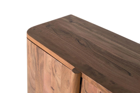 Giner and Colomer - Acacia Wood 4-Door Sideboard With Push Opening