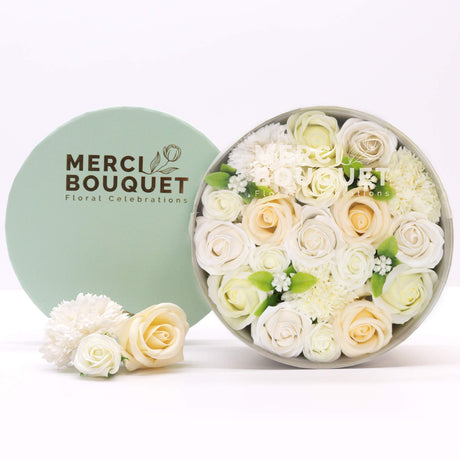 Round Box - Wedding Blessings - White & Ivory