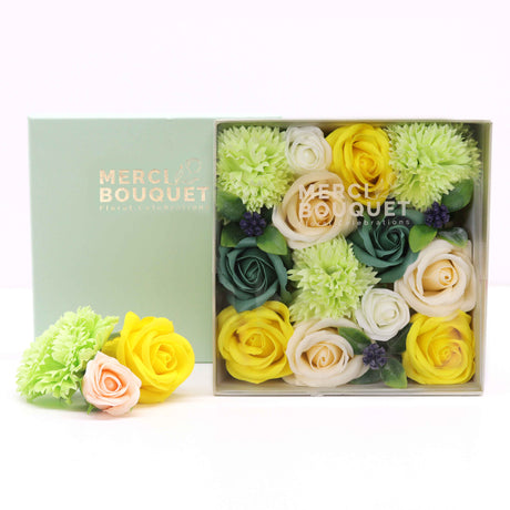 Square Box - Spring Celibrations - Yellow & Greens