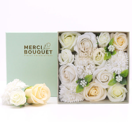 Square Box - Wedding Blessings - White & Ivory