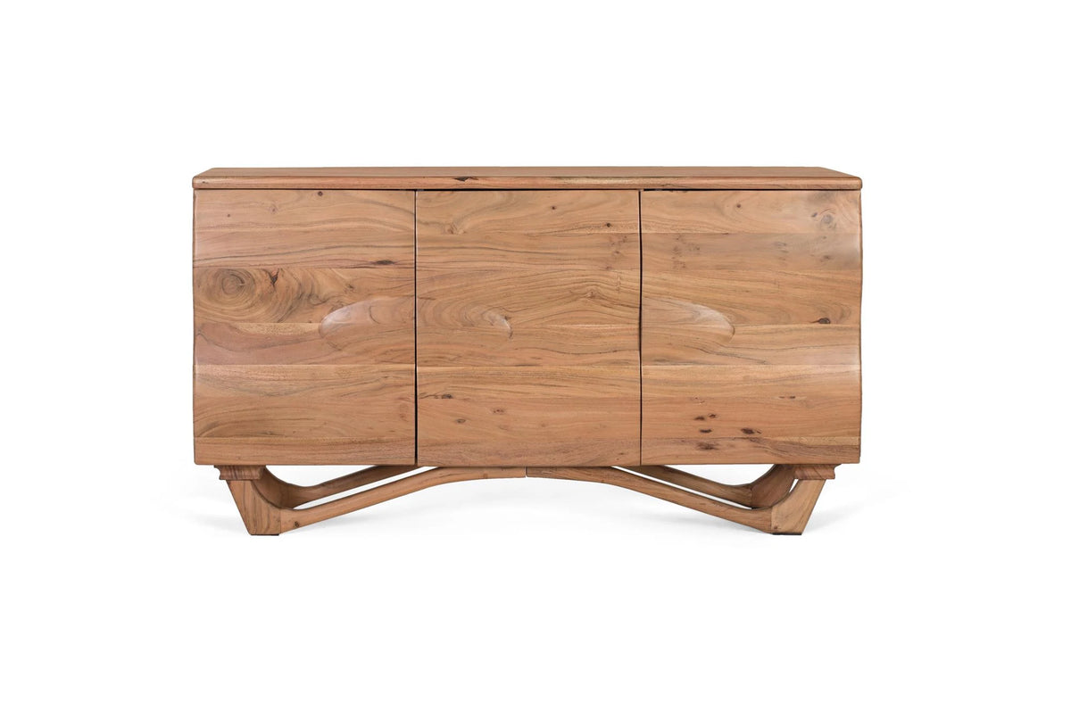 Giner and Colomer - Acacia Wood Sideboard With Modern Minimalist Design
