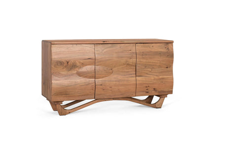 Giner and Colomer - Acacia Wood Sideboard With Modern Minimalist Design