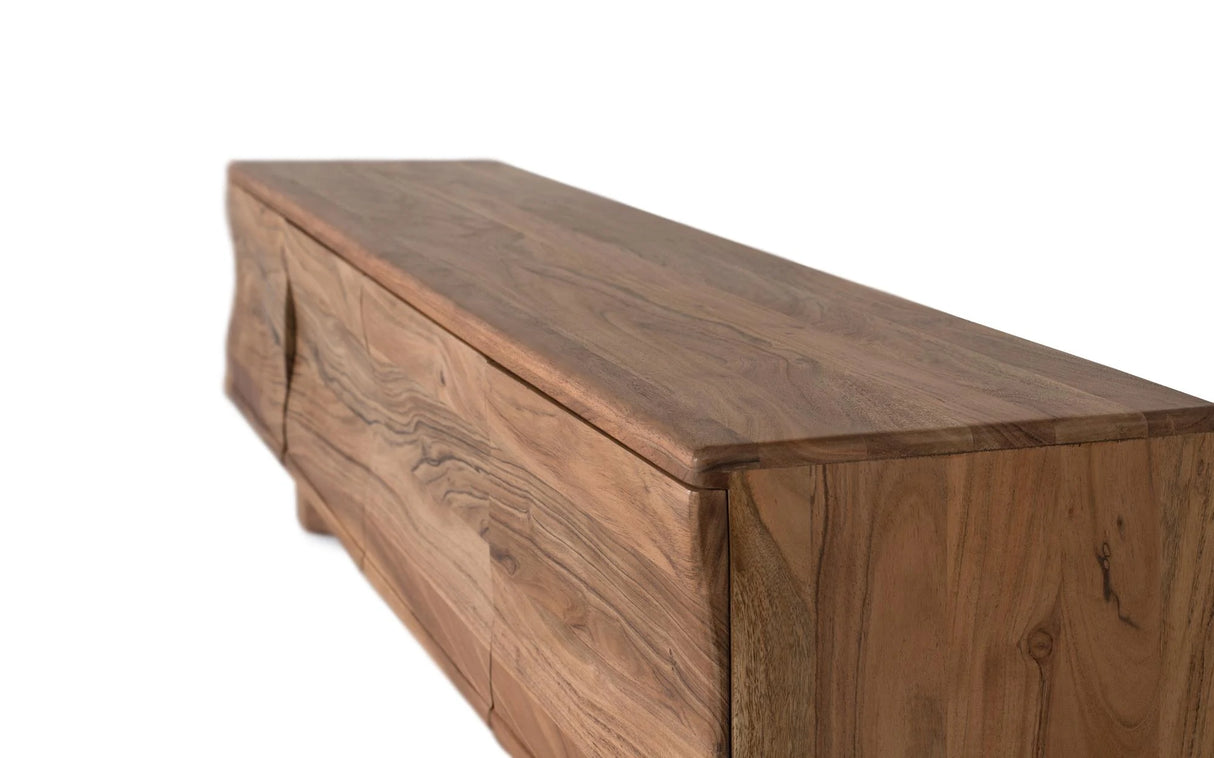 Giner and Colomer - Natural Acacia Wood TV Cabinet With 4 Doors