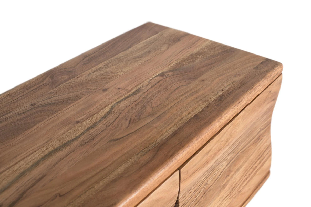 Giner and Colomer - Natural Acacia Wood TV Cabinet With 4 Doors