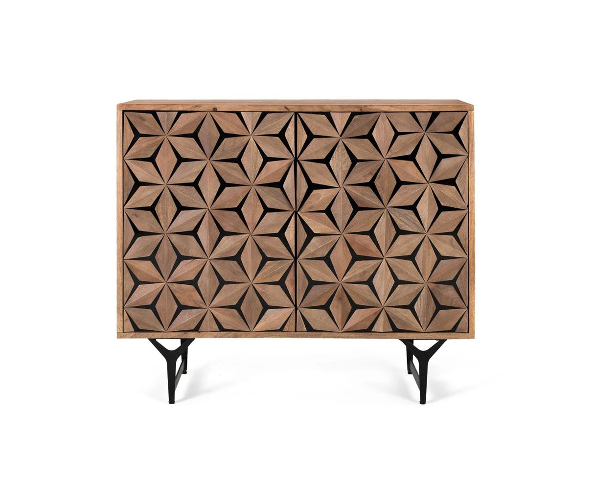 Giner and Colomer - Mango Wood & Metal 2-Door Sideboard