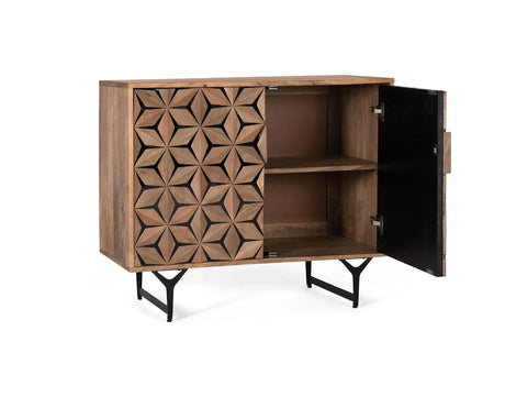 Giner and Colomer - Mango Wood & Metal 2-Door Sideboard
