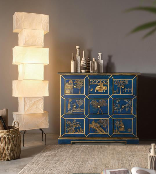 Giner and Colomer - Hand-Painted 9-Drawer Mango & MDF Chest