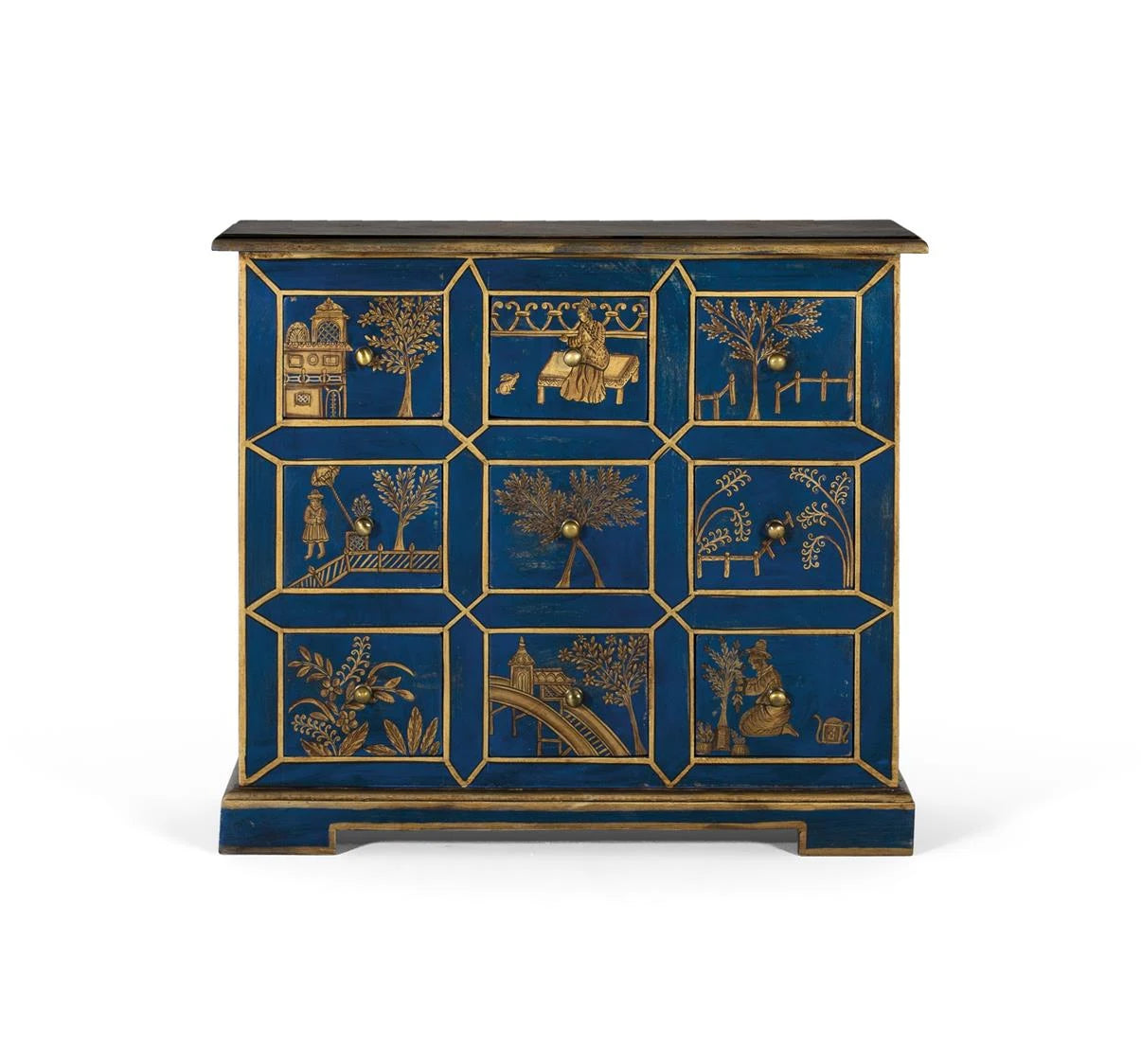 Giner and Colomer - Hand-Painted 9-Drawer Mango & MDF Chest