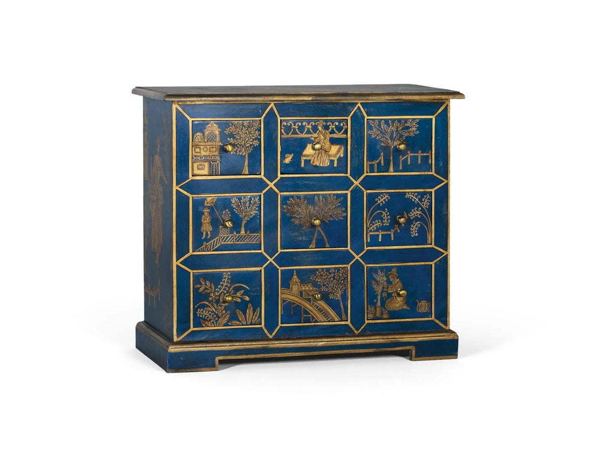 Giner and Colomer - Hand-Painted 9-Drawer Mango & MDF Chest