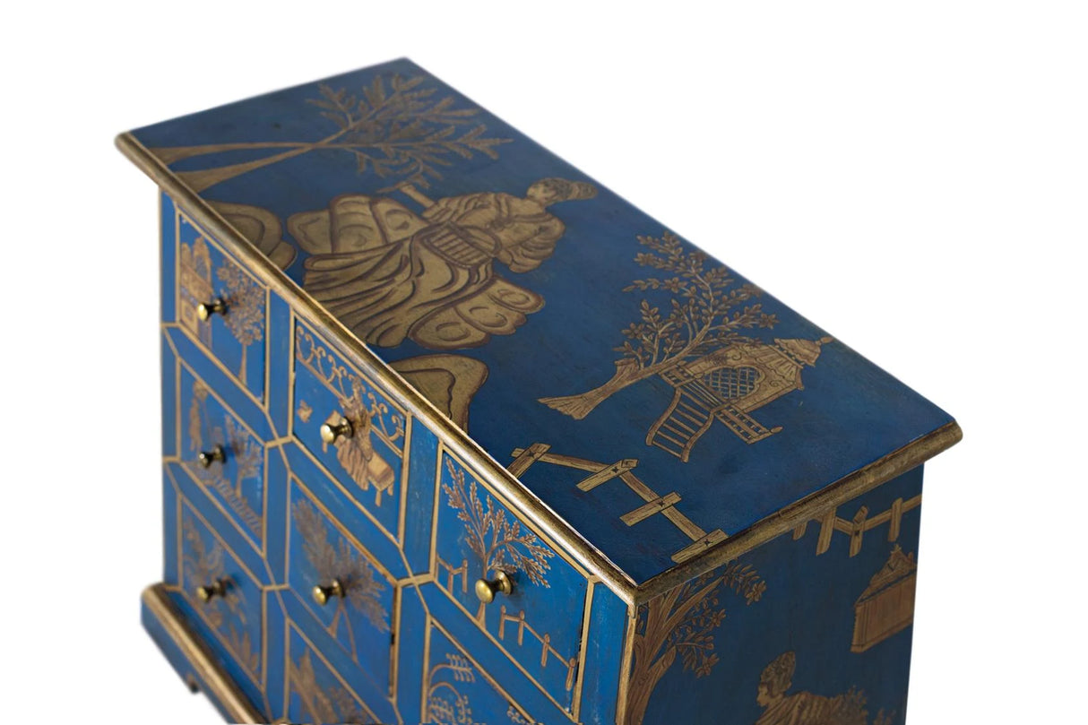 Giner and Colomer - Hand-Painted 9-Drawer Mango & MDF Chest