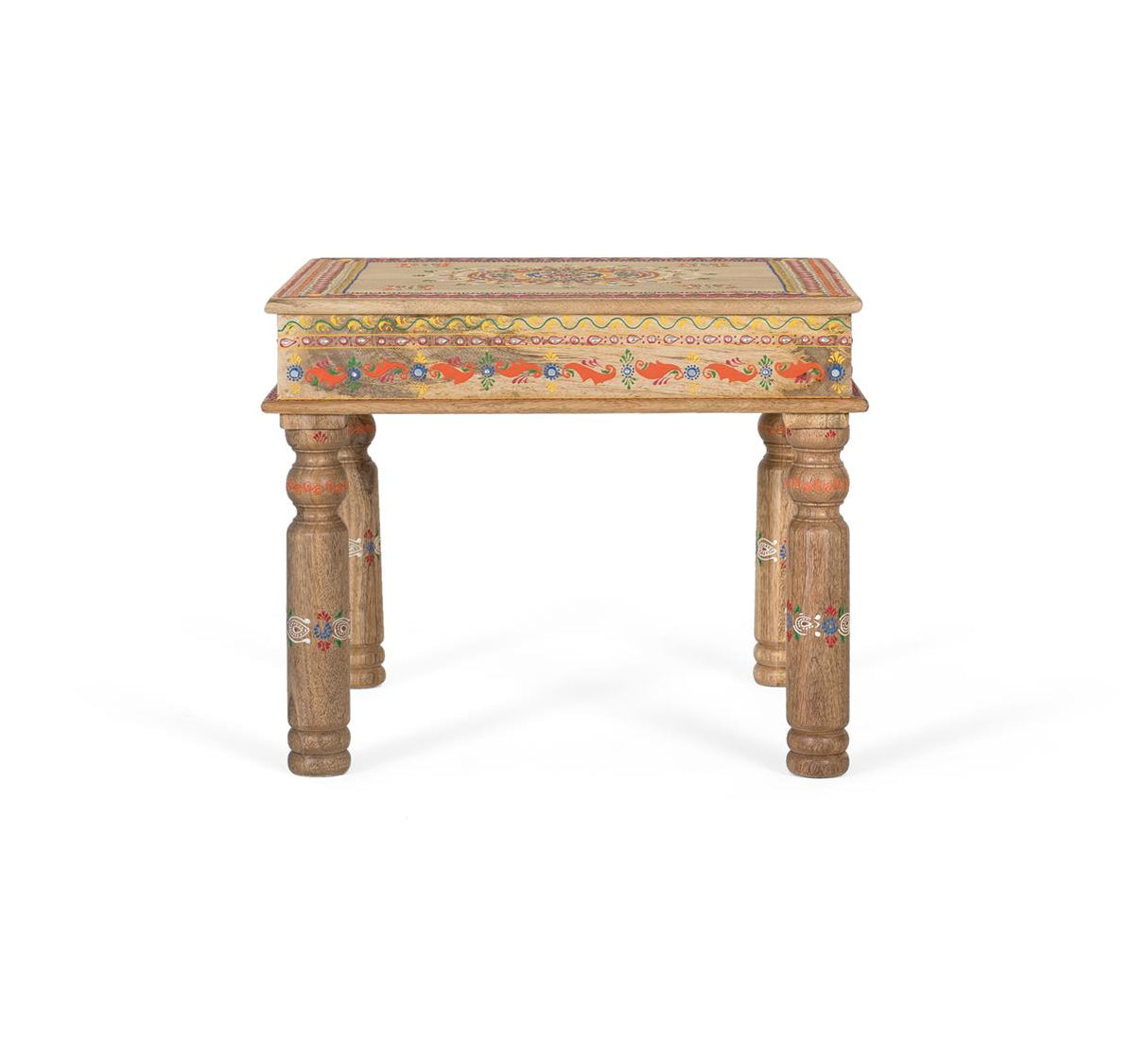 Giner and Colomer - Hand-Painted Mango Wood Coffee Table (58 x 58 x 47)