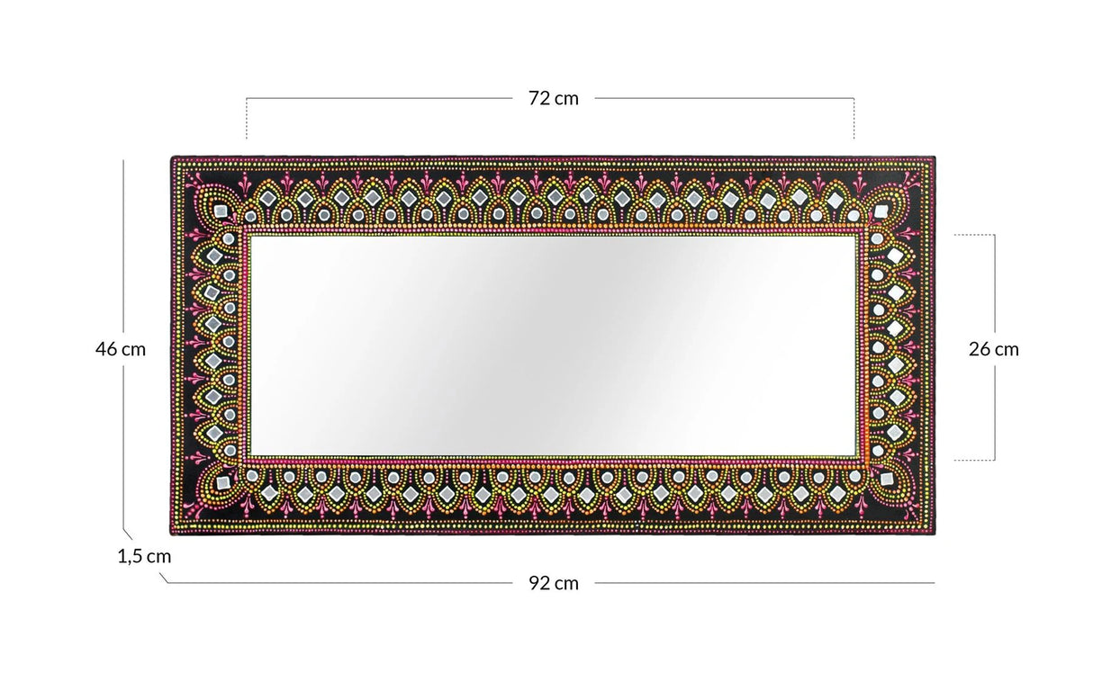 Giner and Colomer - MDF Decorative Mirror, Horizontal/Vertical, Hand-Painted