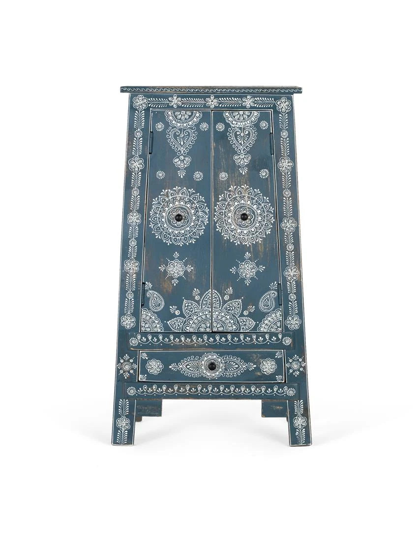 Giner and Colomer - Auxiliary Mango & MDF Furniture (2 Doors, 1 Drawer, Hand-Painted)