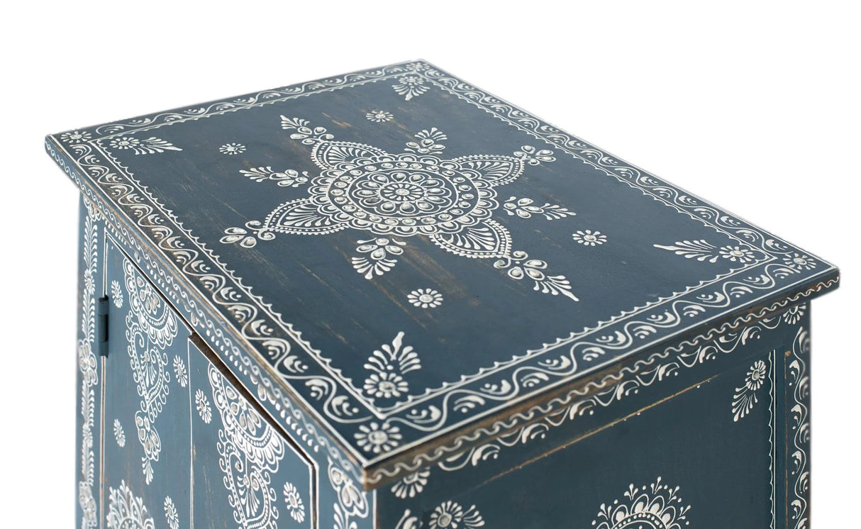 Giner and Colomer - Auxiliary Mango & MDF Furniture (2 Doors, 1 Drawer, Hand-Painted)