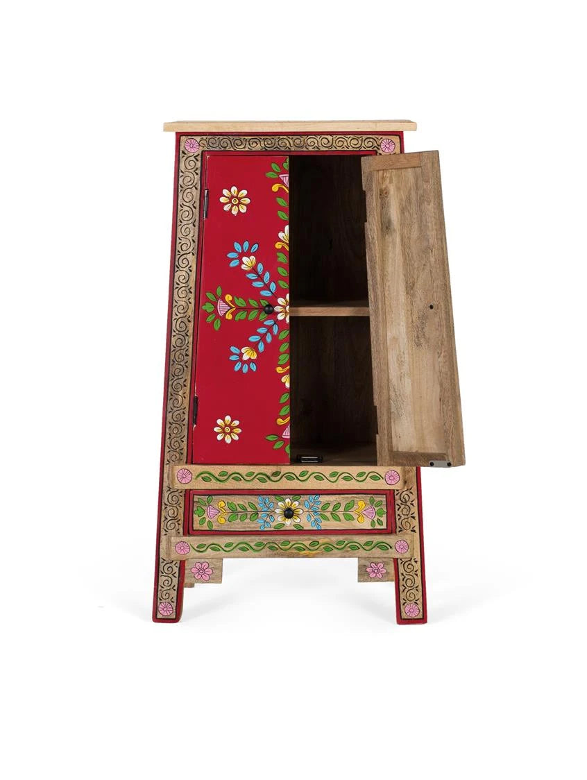 Giner and Colomer - Auxiliary Mango & MDF Furniture (2 Doors, 1 Drawer, Hand-Painted)