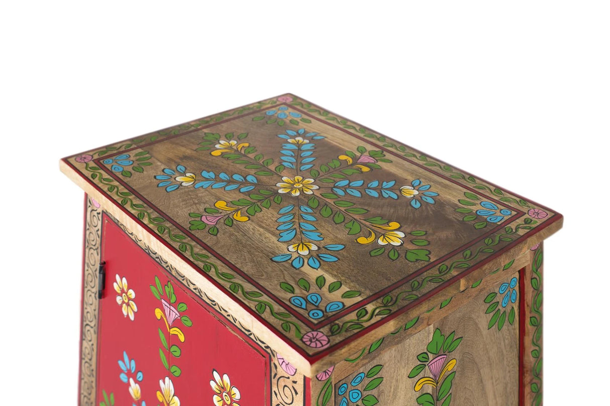 Giner and Colomer - Auxiliary Mango & MDF Furniture (2 Doors, 1 Drawer, Hand-Painted)