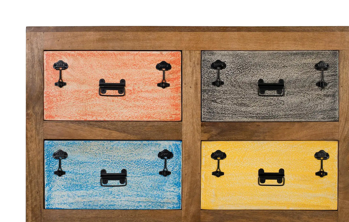 Giner and Colomer - Solid Wood Sideboard (9 Drawers & 1 Door) With Different Colors