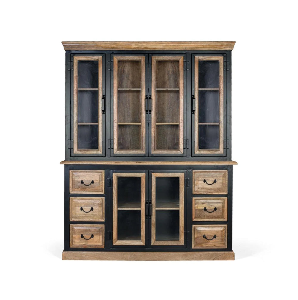 Giner and Colomer - Industrial Cupboard (2 Modules, 4 Glass Doors Above, 6 Drawers Below)