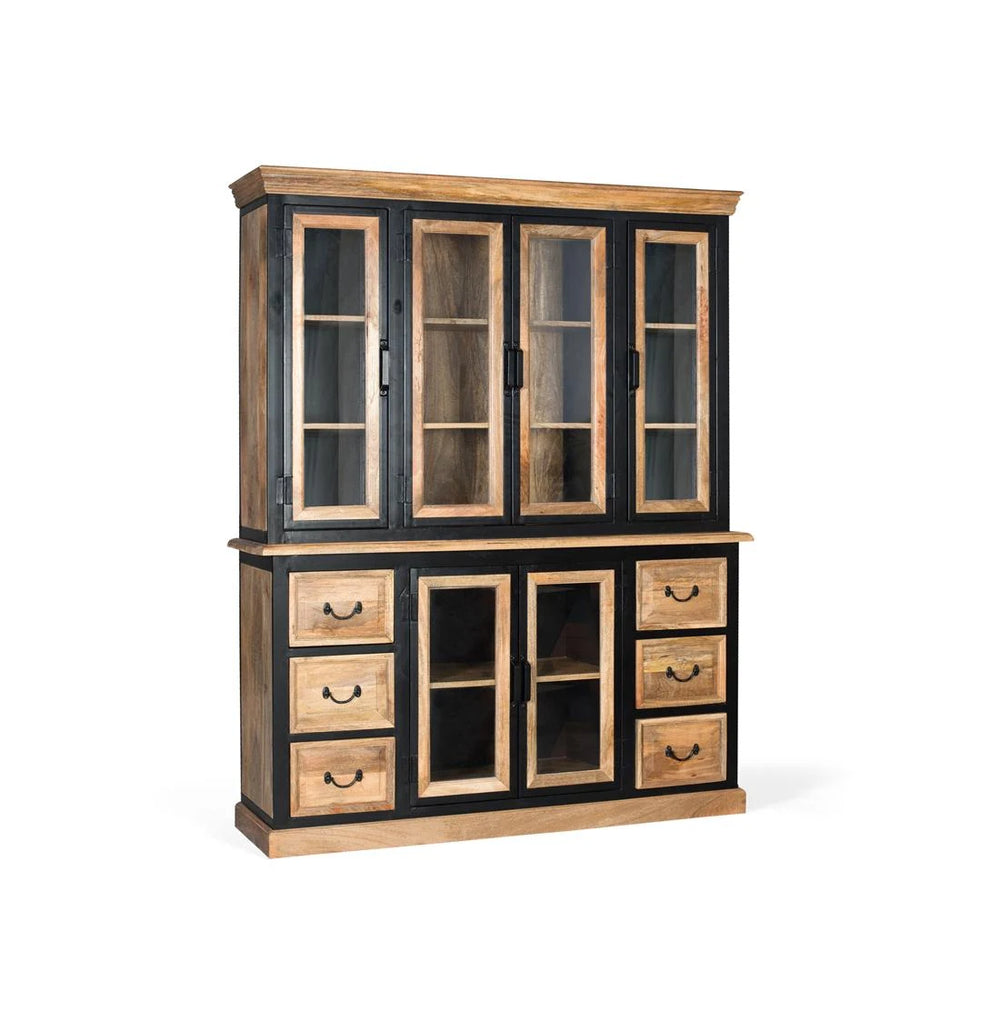 Giner and Colomer - Industrial Cupboard (2 Modules, 4 Glass Doors Above, 6 Drawers Below)