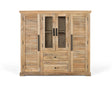 Giner and Colomer - Mango Wood Cupboard (Central Glass Doors, 2 Wooden Side Doors)