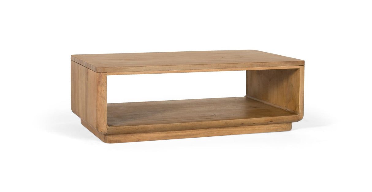 Giner and Colomer - Mango Wood Coffee Table (120 x 70) With Integrated Magazine Rack
