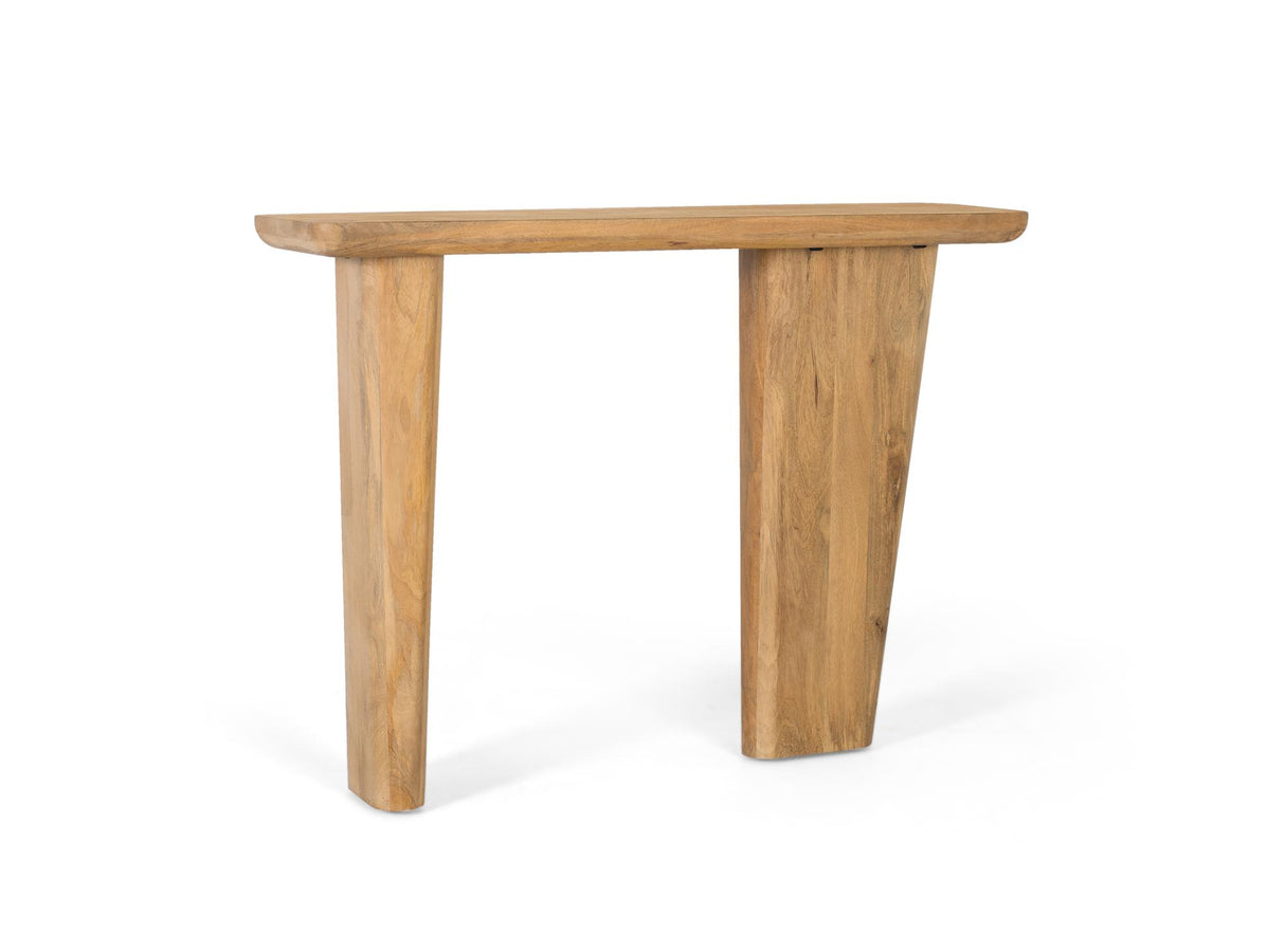 Giner and Colomer - Modern Mango Wood Console (120 x 30 x 86) With Rounded Edges