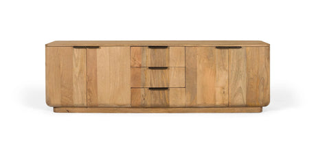 Giner and Colomer - Mango Wood Sideboard (4 Doors, 3 Drawers) With Rounded Corners